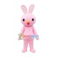 Pink Little Bunny Cartoon Mascot Costume Pink Little Bunny Cartoon Mascot Costume