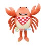 Crab In The Plaid Square Mascot Costume