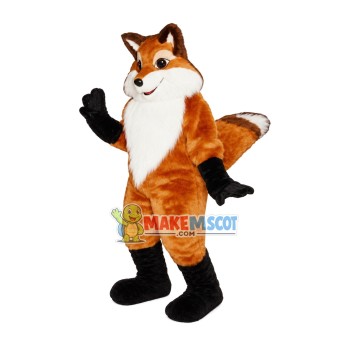 Happy Brown Fox Mascot Costume Long Wool Happy Brown Fox Mascot Costume Long Wool