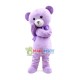 Restrained Lavender Bear Mascot Costume Restrained Lavender Bear Mascot Costume