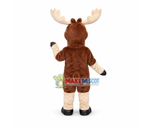 Adult Hale Reindeer Mascot Costume Adult Hale Reindeer Mascot Costume