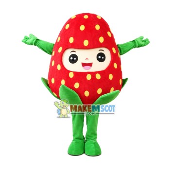 Fresh Big Strawberry Mascot Costume