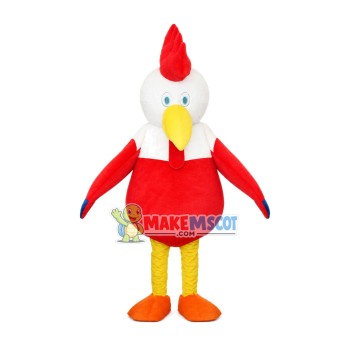 Lively Red Chicken Mascot Costume Lively Red Chicken Mascot Costume