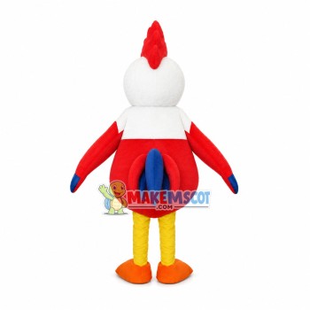 Lively Red Chicken Mascot Costume Lively Red Chicken Mascot Costume