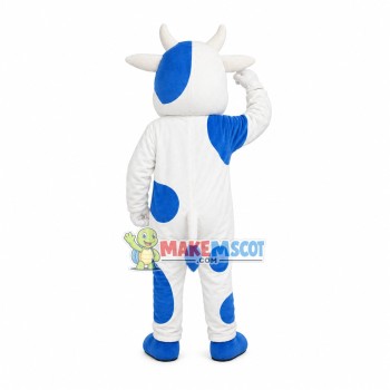 Cute Blue Cow Mascot Costume Cute Blue Cow Mascot Costume
