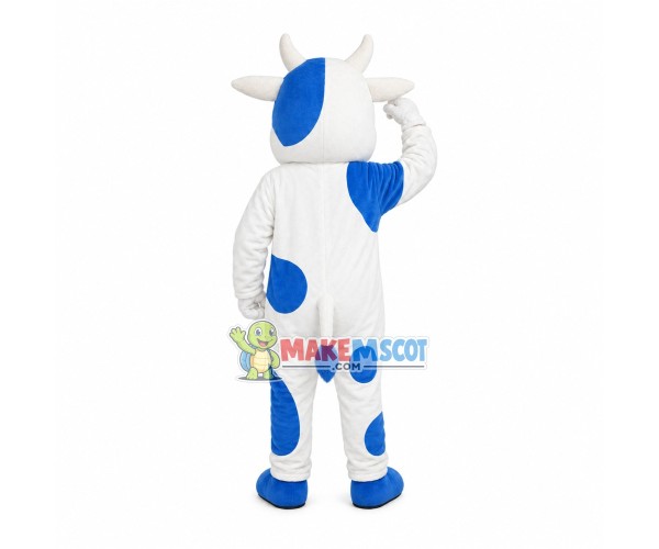 Cute Blue Cow Mascot Costume Cute Blue Cow Mascot Costume