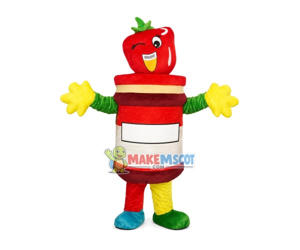 Chili Sauce Glass Jar Mascot Costume