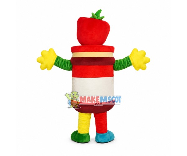 Chili Sauce Glass Jar Mascot Costume Chili Sauce Glass Jar Mascot Costume
