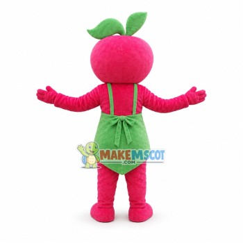 Apple Doll With Apron Mascot Costume