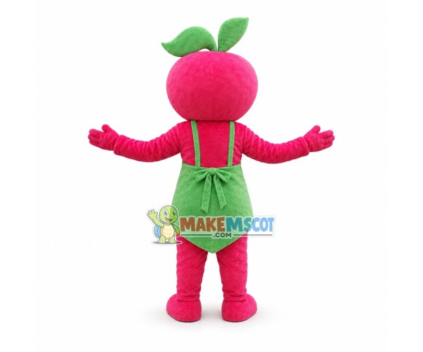 Apple Doll With Apron Mascot Costume