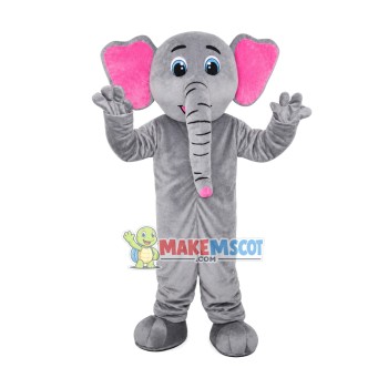 Gray Elephant Mascot Teenage Costume Gray Elephant Mascot Teenage Costume