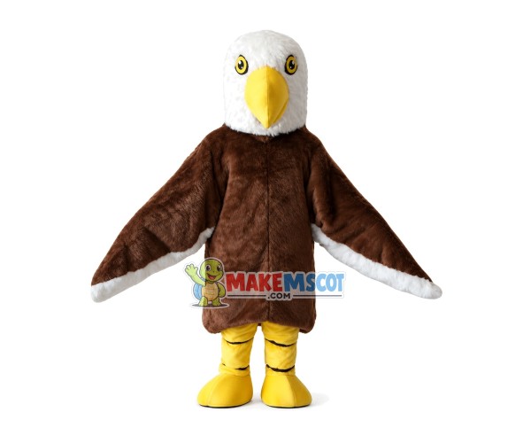 Brown Eagle Mascot Costume Brown Eagle Mascot Costume
