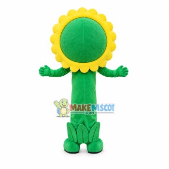 Smile Bright Sunflower Mascot Costume Smile Bright Sunflower Mascot Costume