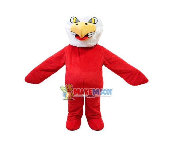 Second Version Red Eagle Mascot Costume Second Version Red Eagle Mascot Costume