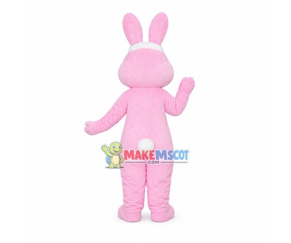 Festive Pink Little Rabbit Mascot Costume Festive Pink Little Rabbit Mascot Costume