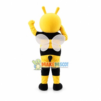 Round Little Mouth Bee Mascot Costume Round Little Mouth Bee Mascot Costume