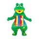 Colored Dot Frog Mascot Costume Colored Dot Frog Mascot Costume
