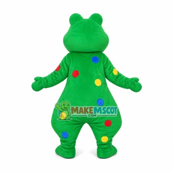 Colored Dot Frog Mascot Costume