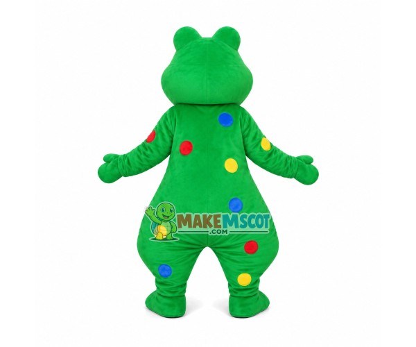 Colored Dot Frog Mascot Costume Colored Dot Frog Mascot Costume