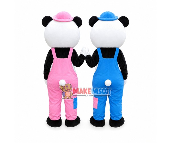 Pair Of Panda Mascot Costume Pair Of Panda Mascot Costume