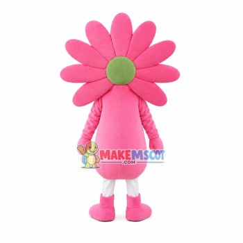 Whole Pink Sunflower Mascot Costume Whole Pink Sunflower Mascot Costume