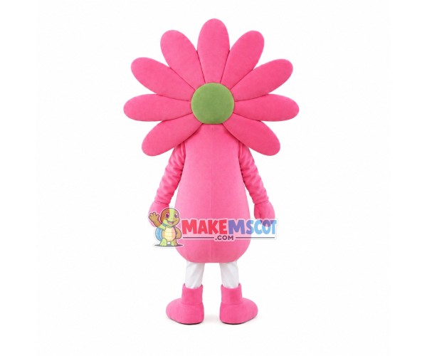 Whole Pink Sunflower Mascot Costume Whole Pink Sunflower Mascot Costume