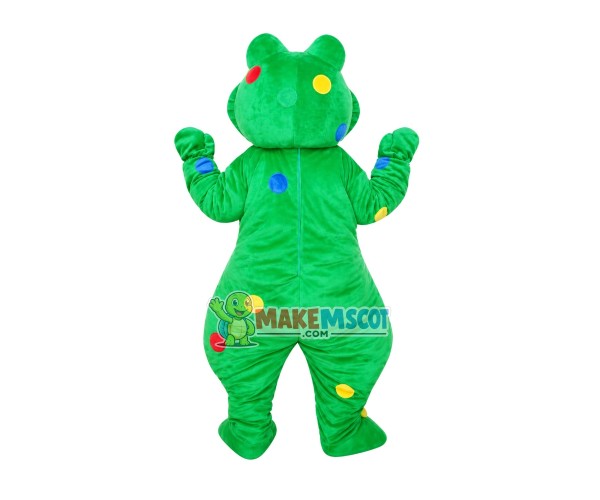 Colored Dot Frog Mascot Costume Colored Dot Frog Mascot Costume