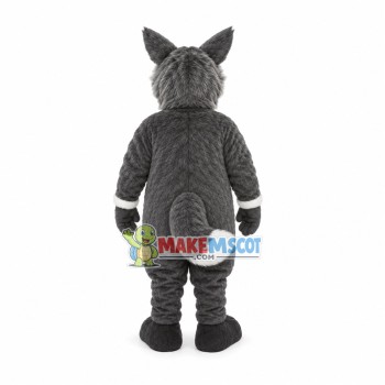 Full-bodied Gray Wolf Mascot Costume Full-bodied Gray Wolf Mascot Costume