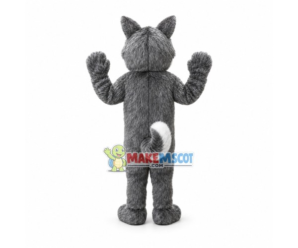 Soft Long Wool Wolf Mascot Costume Soft Long Wool Wolf Mascot Costume