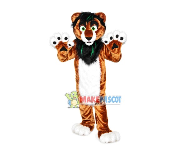 Plush Furry Adult Tiger Mascot Costume Plush Furry Adult Tiger Mascot Costume