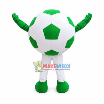 Cartoon Green Football Mascot Costume Cartoon Green Football Mascot Costume