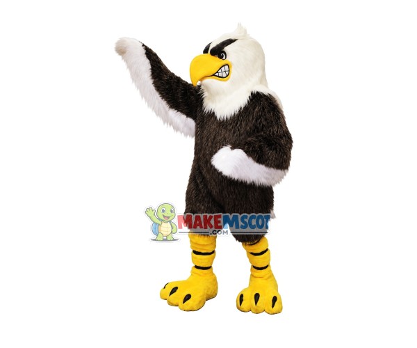 Gnashing Eagle Long Wool Mascot Costume