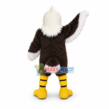 Gnashing Eagle Long Wool Mascot Costume Gnashing Eagle Long Wool Mascot Costume