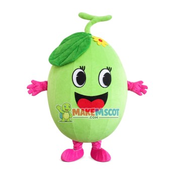 Freshly Picked Honeydew Mascot Costume Freshly Picked Honeydew Mascot Costume
