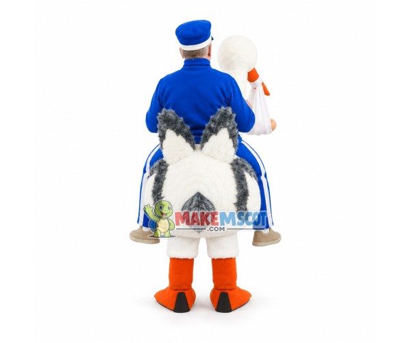 Pelican Artificial Leg Mascot Costume Pelican Artificial Leg Mascot Costume