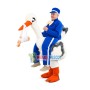 Pelican Artificial Leg Mascot Costume