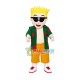 Blond Man Mascot Costume On Vacation Blond Man Mascot Costume On Vacation