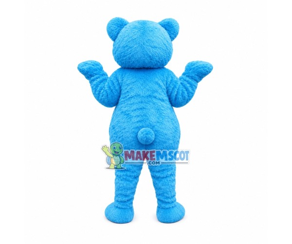 Whole Body Blue Bear Soft Mascot Costume Whole Body Blue Bear Soft Mascot Costume