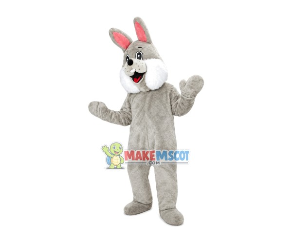 Pink Ears Plush Bulldog Mascot Costume Pink Ears Plush Bulldog Mascot Costume
