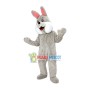 Pink Ears Plush Bulldog Mascot Costume