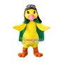 Pilot Duck Mascot Cartoon Costume