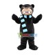 Scary Black Crazy Bear Mascot Costume Scary Black Crazy Bear Mascot Costume