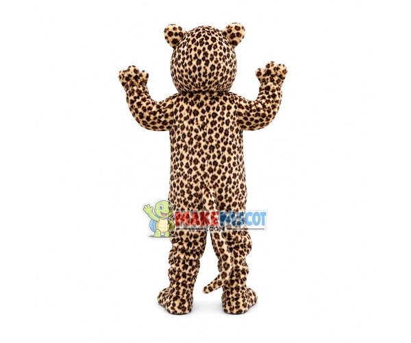 Pounced Power Leopard Mascot Costume Pounced Power Leopard Mascot Costume