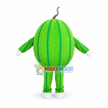 Emerald Watermelon Cartoon Mascot Costume Emerald Watermelon Cartoon Mascot Costume