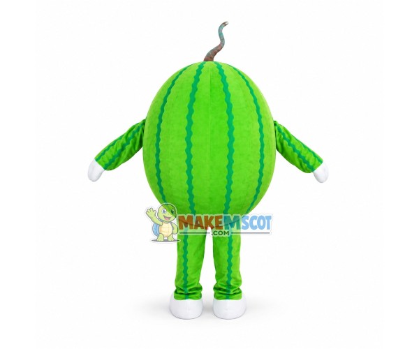 Emerald Watermelon Cartoon Mascot Costume Emerald Watermelon Cartoon Mascot Costume