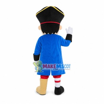 Bearded One-eyed Pirate Mascot Costume Bearded One-eyed Pirate Mascot Costume