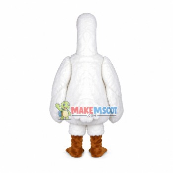 Screaming White Goose Mascot Costume Screaming White Goose Mascot Costume