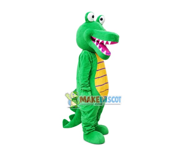 Power Sharp Teeth Crocodile Mascot Costume