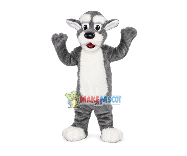 Alaskan Malamute Dog Mascot Costume