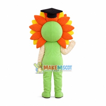 Doctor Hat Sunflower Mascot Costume Doctor Hat Sunflower Mascot Costume